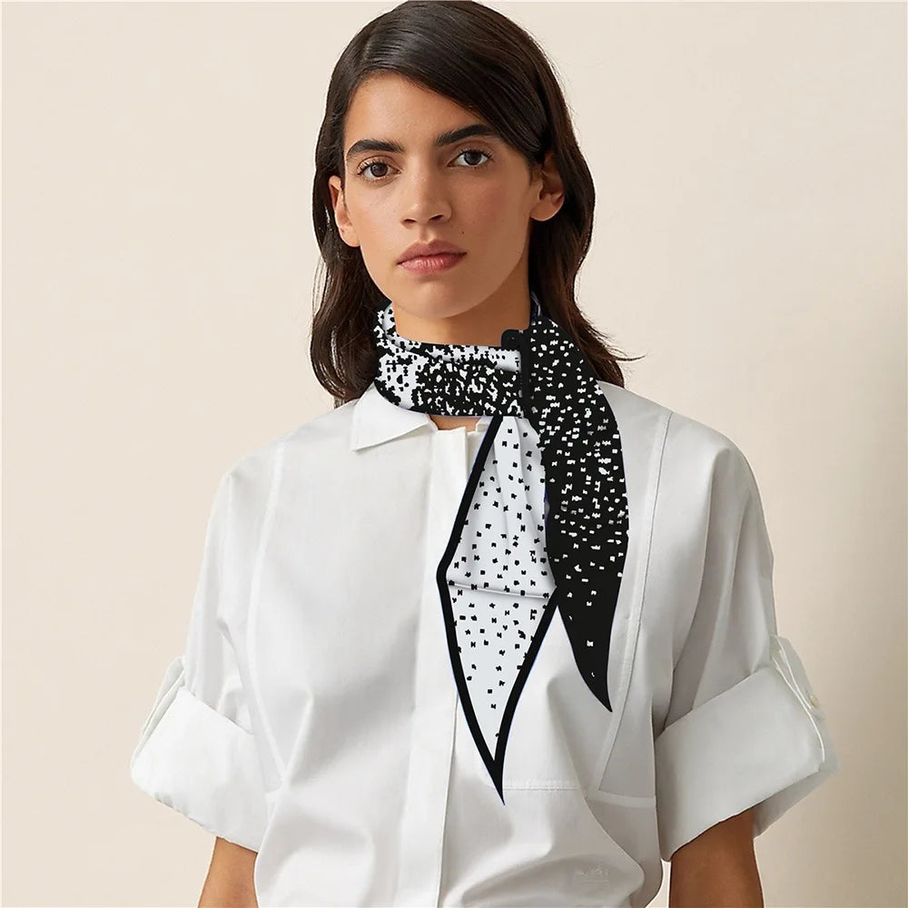 Awesome Diamond Silk Luxury Foulard Neckerchief