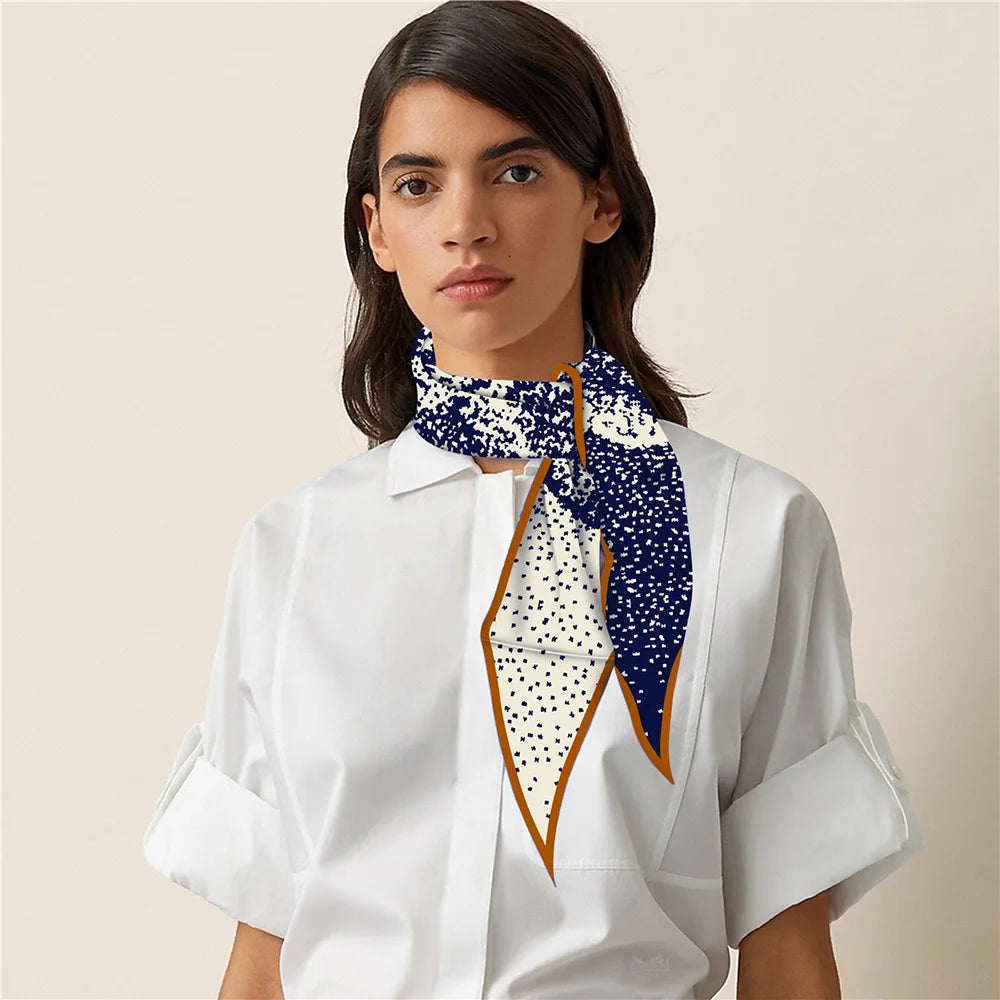 Awesome Diamond Silk Luxury Foulard Neckerchief