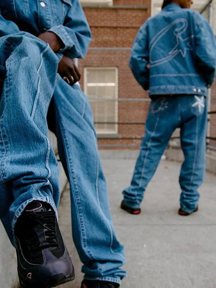 Awesome Denim Jacket and Jeans Set