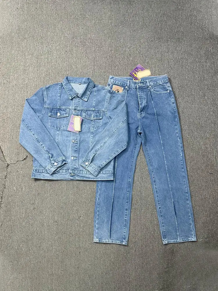 Awesome Denim Jacket and Jeans Set