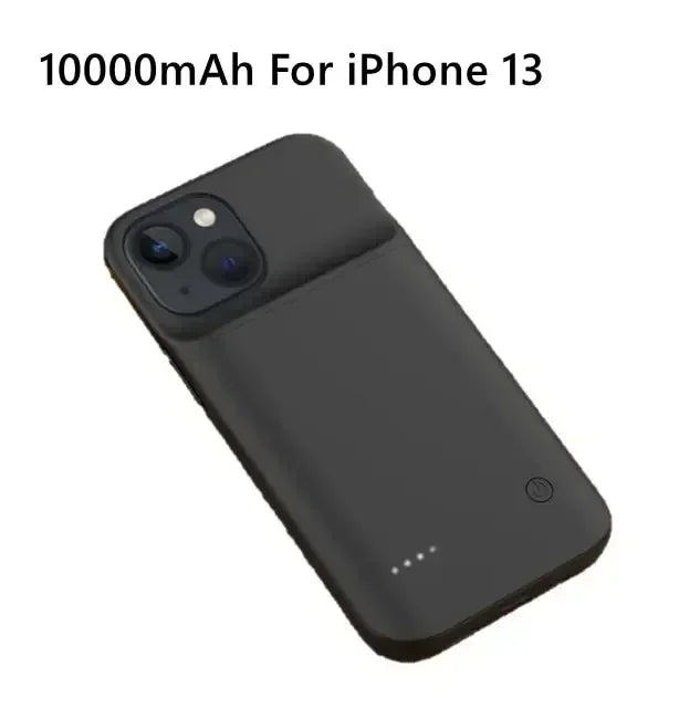 10000mAh Battery Charger Case for IPhone 11 12 13 14 Pro Max Mini for Apple 6 6S 7 8 Plus X XR XS MAX Power Bank Charging Cover