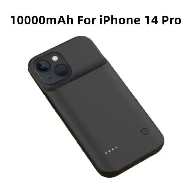 10000mAh Battery Charger Case for IPhone 11 12 13 14 Pro Max Mini for Apple 6 6S 7 8 Plus X XR XS MAX Power Bank Charging Cover